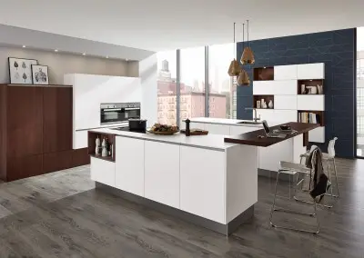 2065 5082 polar white wild oak sherry pore structure veneered