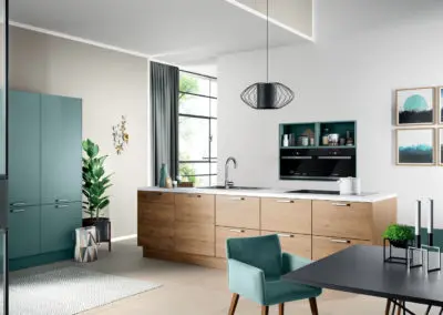 Vancouver| Laser Soft – Oak sand | Aquamarine