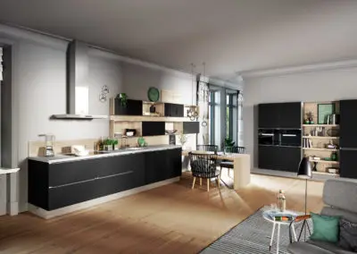 6000 black satin lacquer